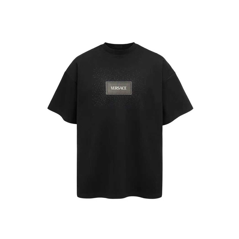 Versace Logo Print T-Shirt Black