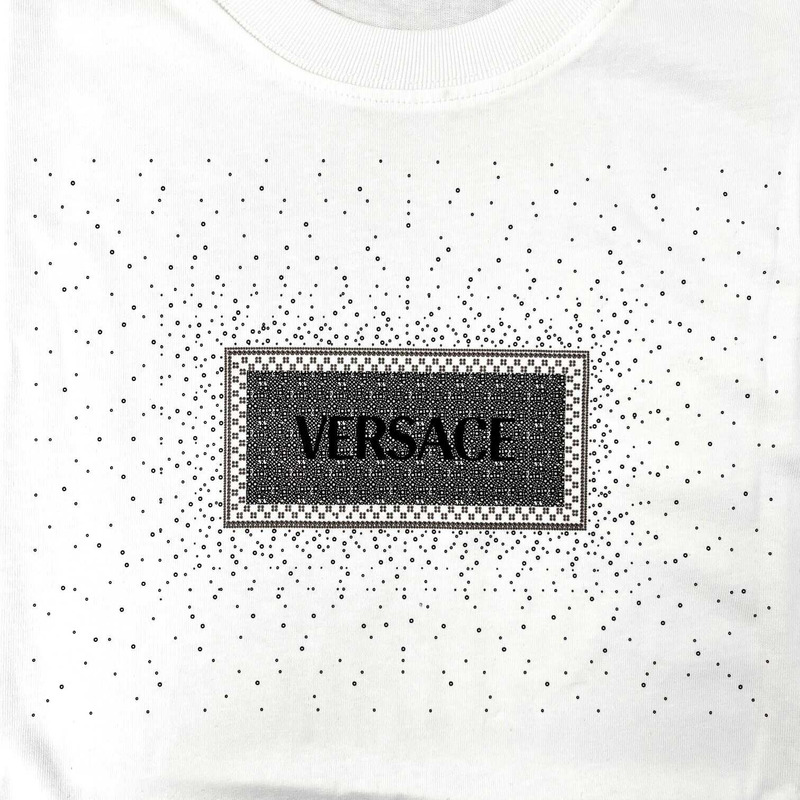 Versace Logo Print T-Shirt White