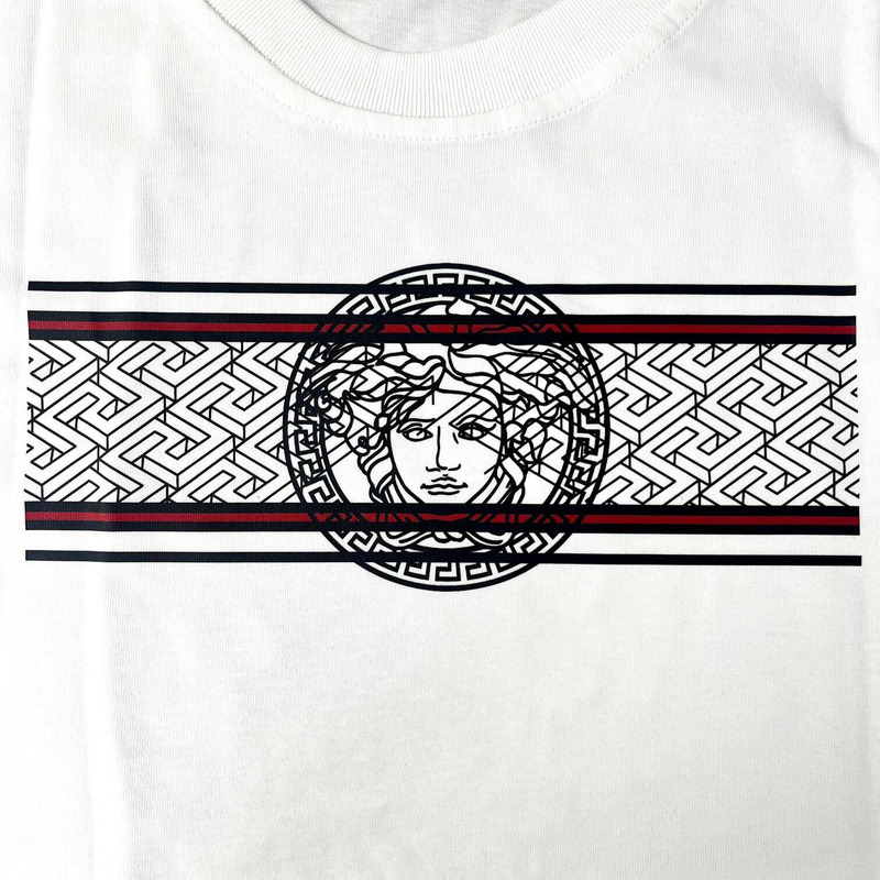 Versace Medusa Face Printed T-Shirt White