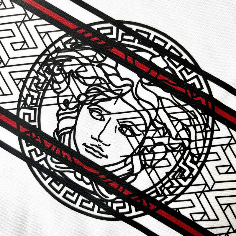 Versace Medusa Face Printed T-Shirt White