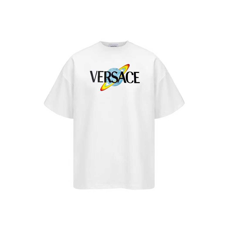 Versace Logo Print T-Shirt White