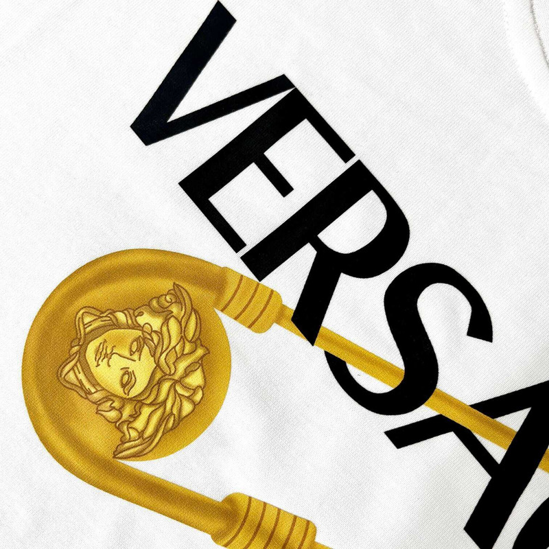 Versace Logo Print T-Shirt White