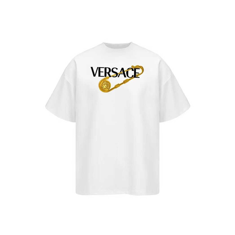 Versace Logo Print T-Shirt White