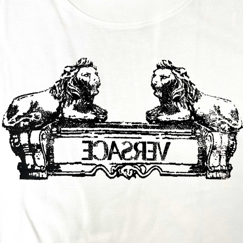 Versace Logo Print T-shirt White