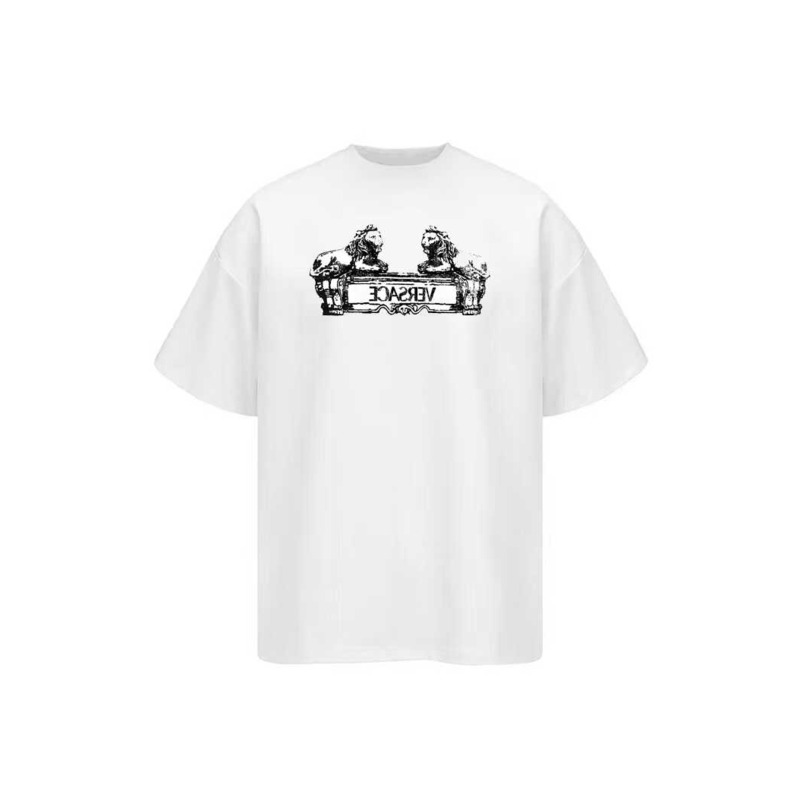 Versace Logo Print T-shirt White