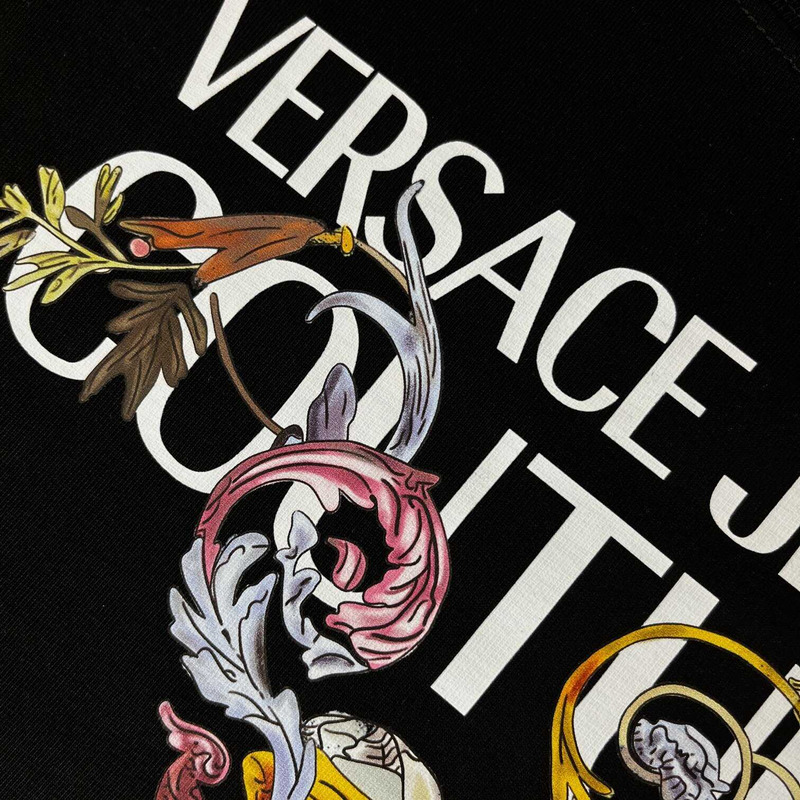 Versace Medusa Logo Print T-shirt Black