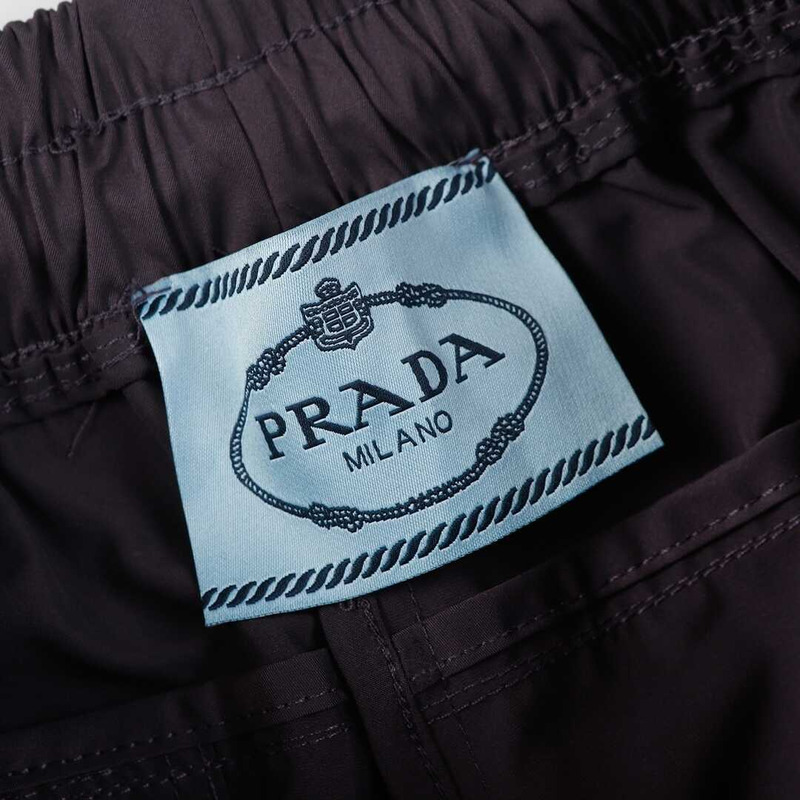 Pra*a re-nylon shorts with pouch grey