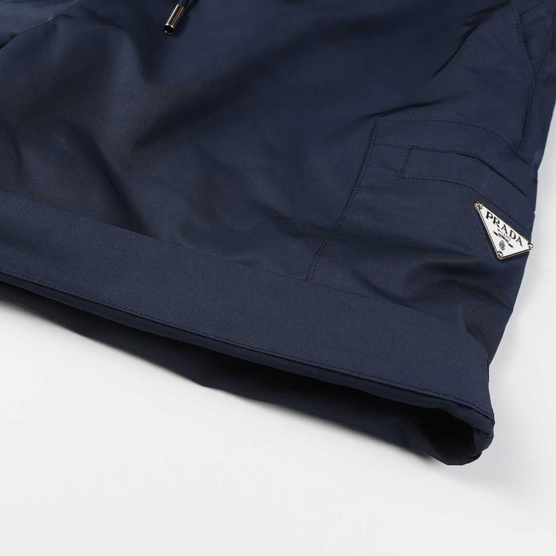 Pra*a re-nylon shorts with pouch navy blue