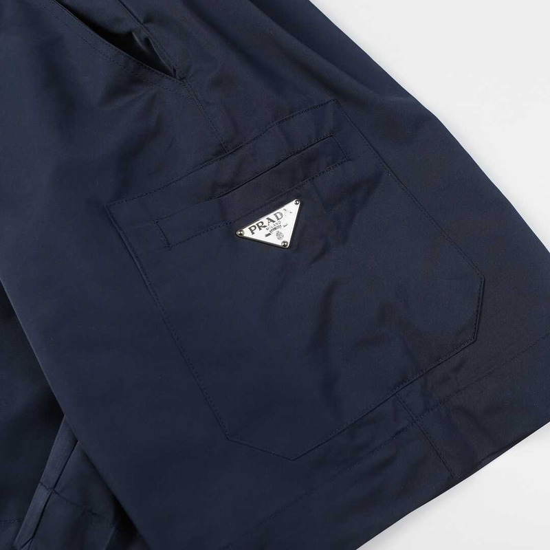 Pra*a re-nylon shorts with pouch navy blue