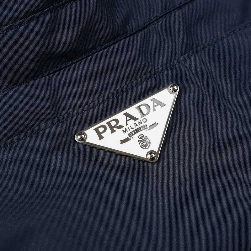 Pra*a re-nylon shorts with pouch navy blue