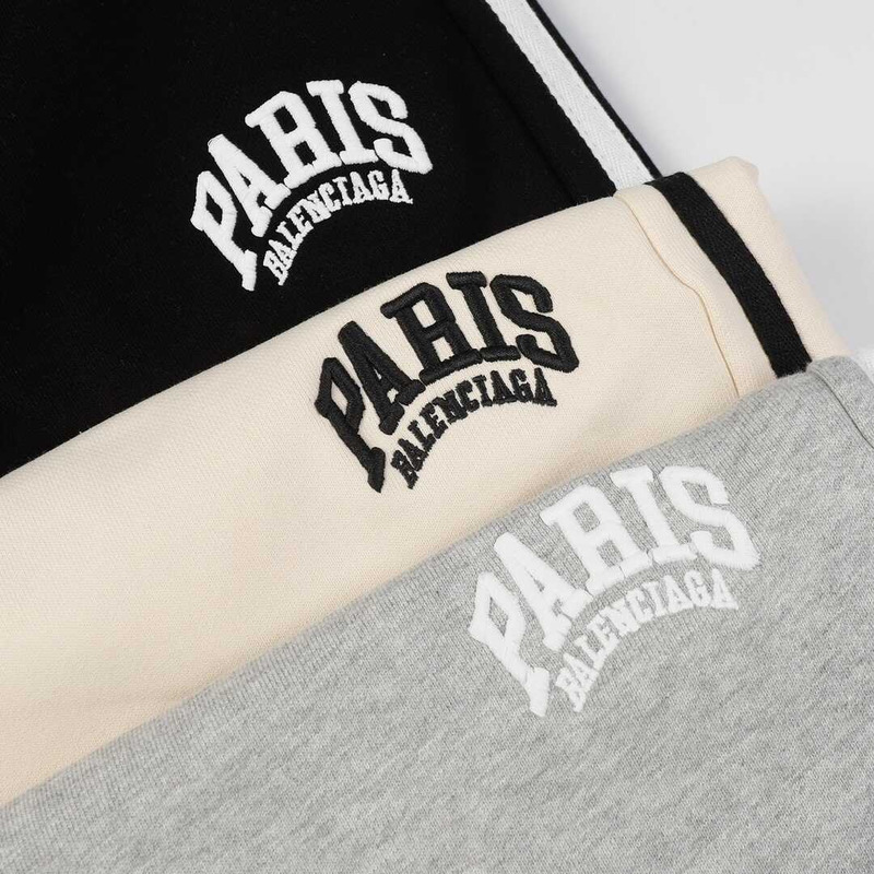 Ba*len*cia*ga paris cotton sweat shorts black