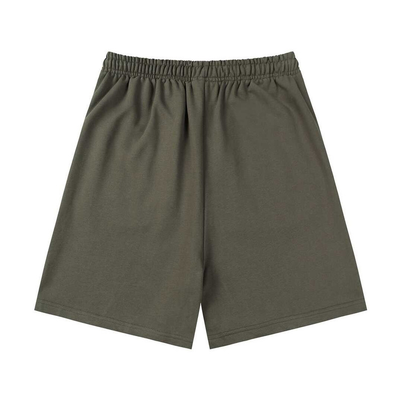 Ba*len*cia*ga logo short with zippy pocket khaki