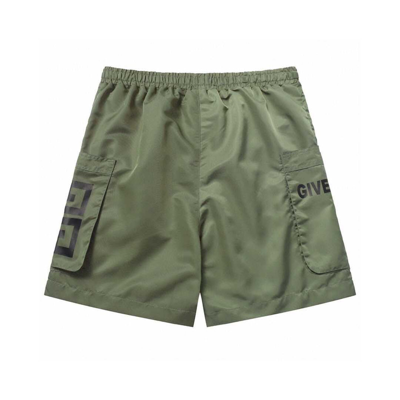 Givenchy Logo Shorts With Pockets Army Green