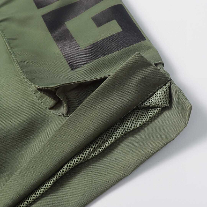 Givenchy Logo Shorts With Pockets Army Green