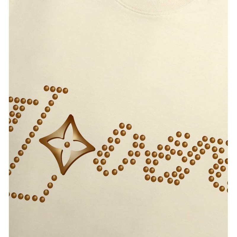 l**is V*t*n cotton t-shirt cream