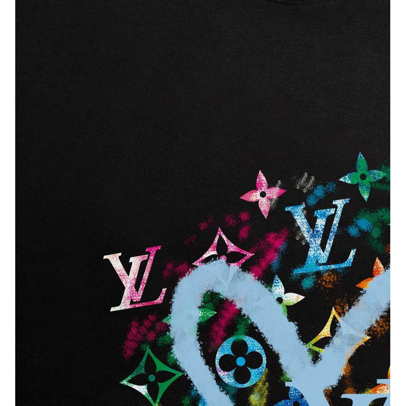 l**is V*t*n cotton t-shirt black