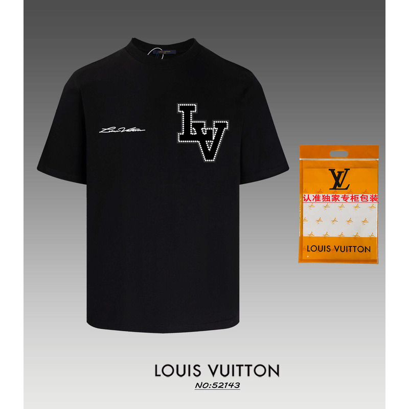 l**is V*t*n cotton t-shirt black