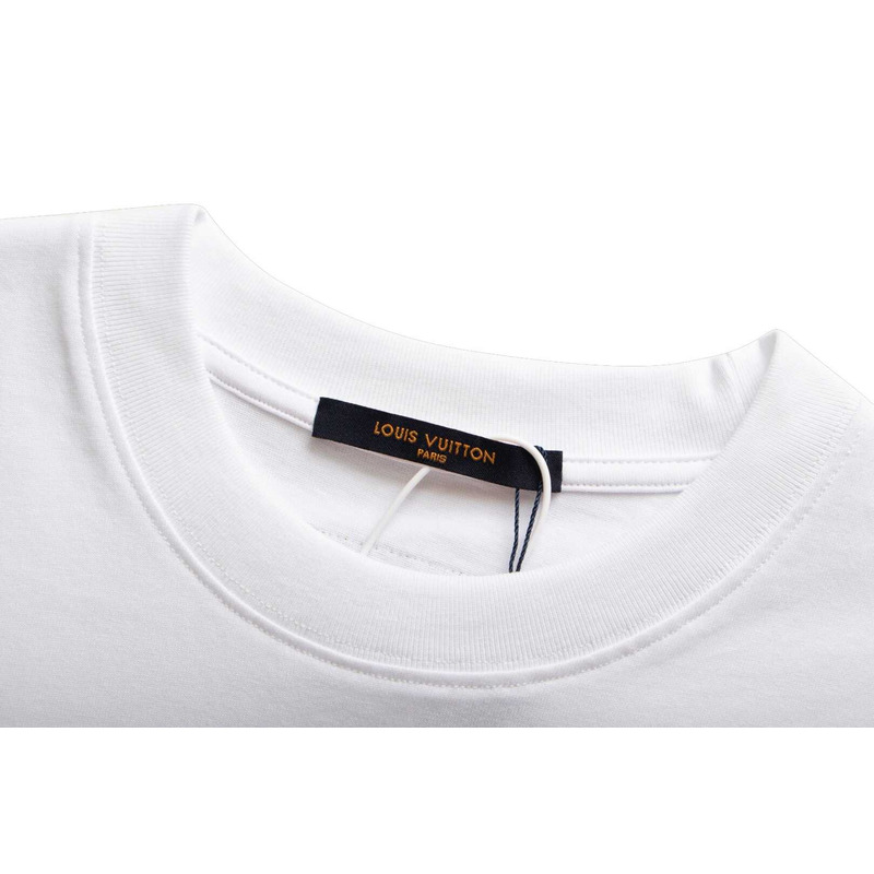 l**is V*t*n logo printed t-shirt white