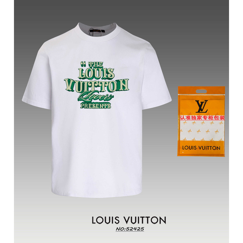 l**is V*t*n logo printed t-shirt white