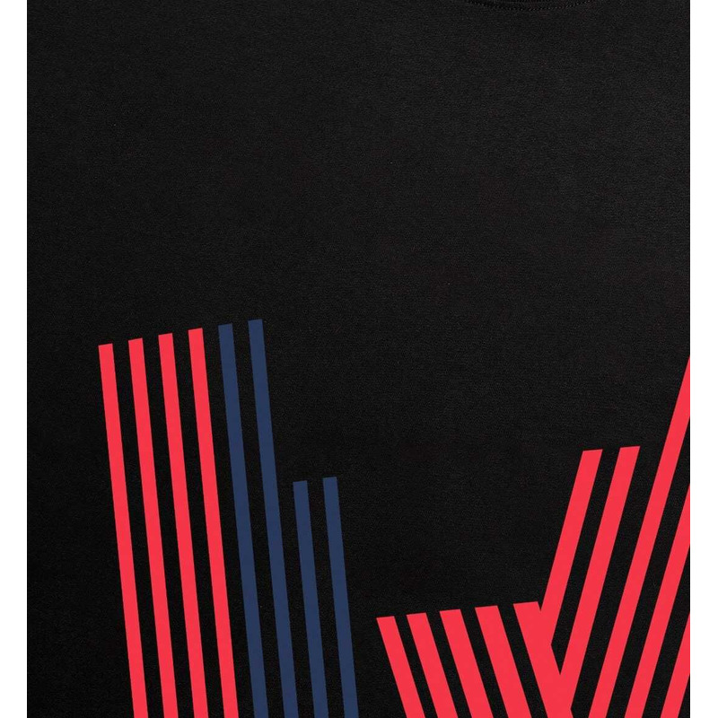 l**is V*t*n stripes knot t-shirt black