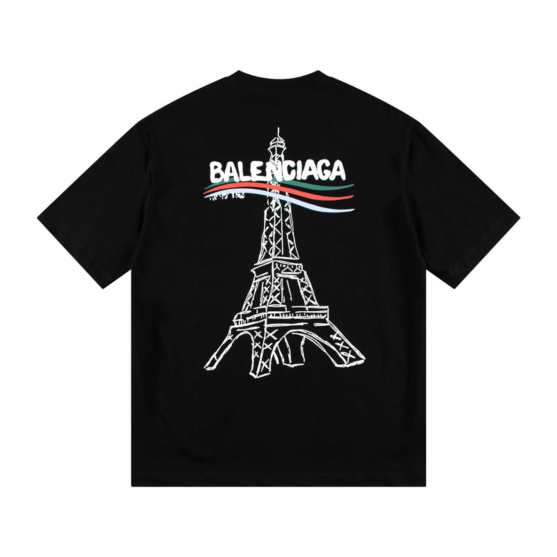 Ba*len*cia*ga pair t-shirt in black