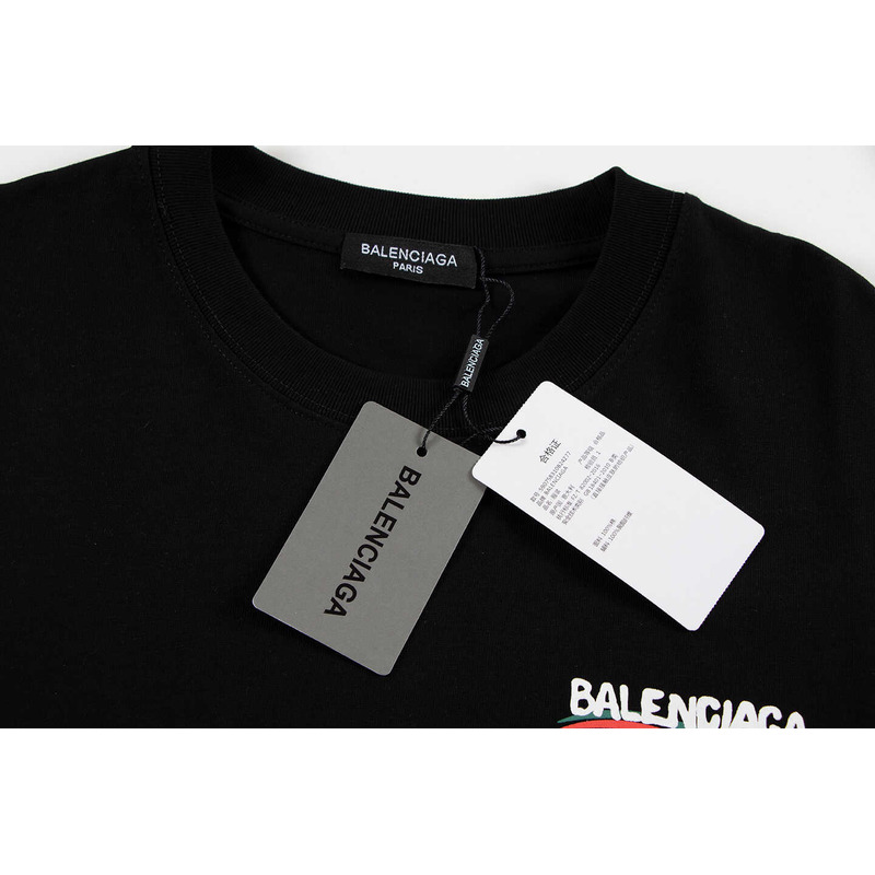 Ba*len*cia*ga pair t-shirt in black