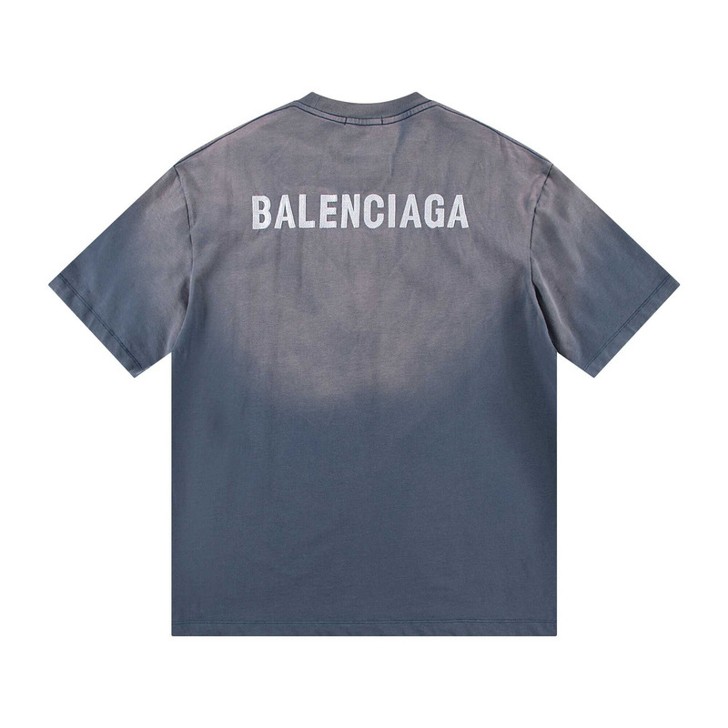 Ba*len*cia*ga back t-shirt medium fit in blue