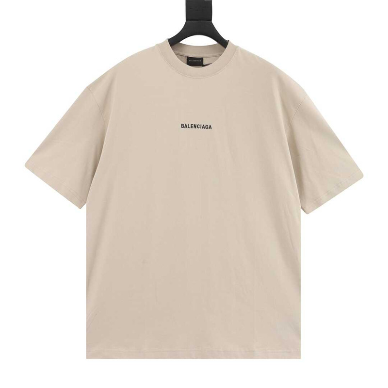 Ba*len*cia*ga embroidered logo t- shirt beige