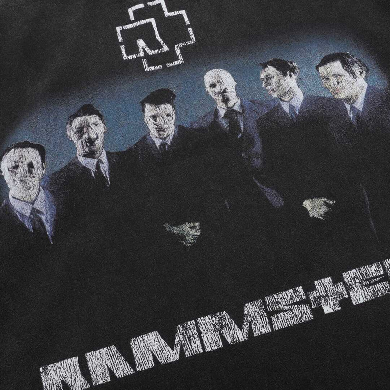 Ba*len*cia*ga rammstein edition boxy t-shirt in 1000 black