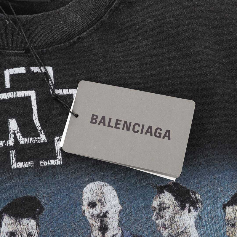 Ba*len*cia*ga rammstein edition boxy t-shirt in 1000 black