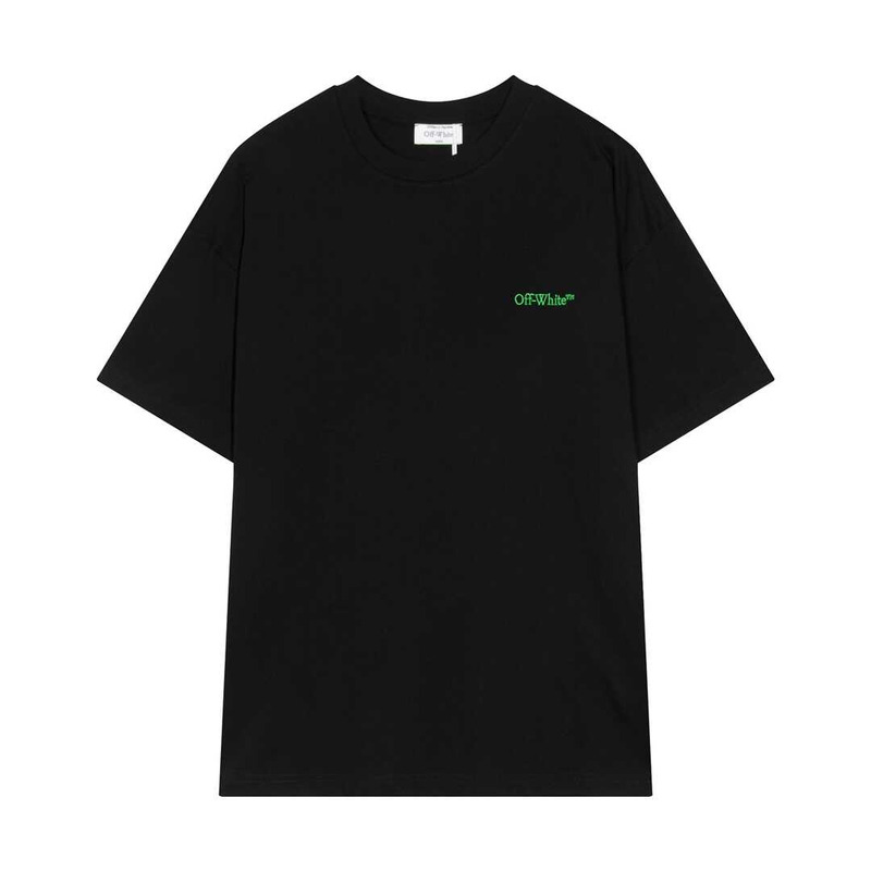 Off White Green Arrow T-Shirt Black