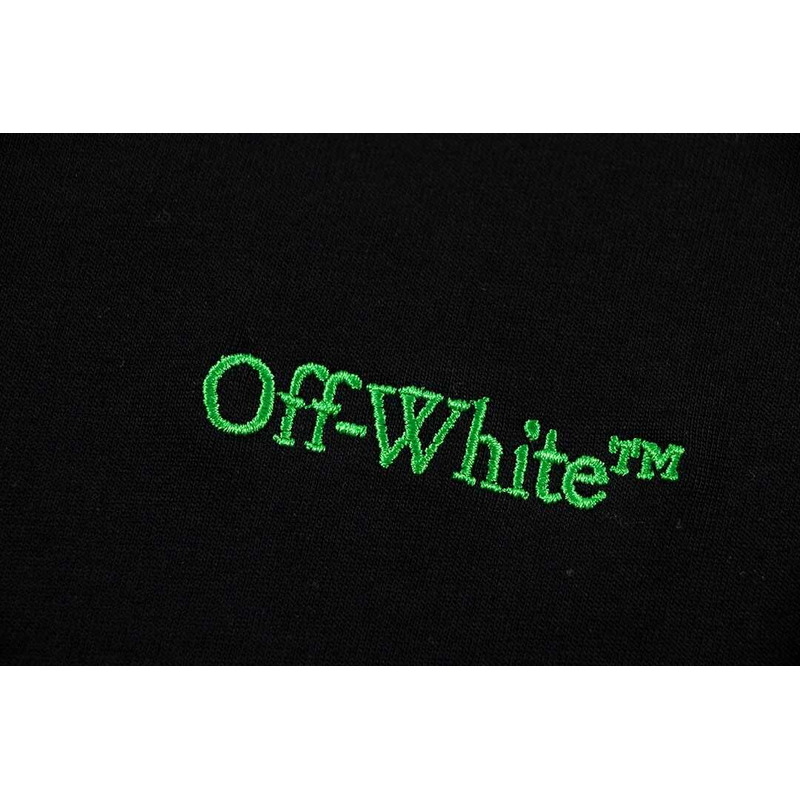 Off White Green Arrow T-Shirt Black