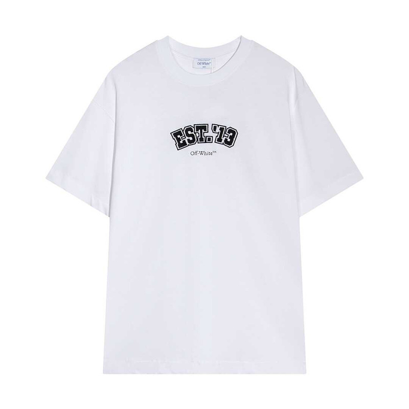 Off White Logic Slim T-Shirt White