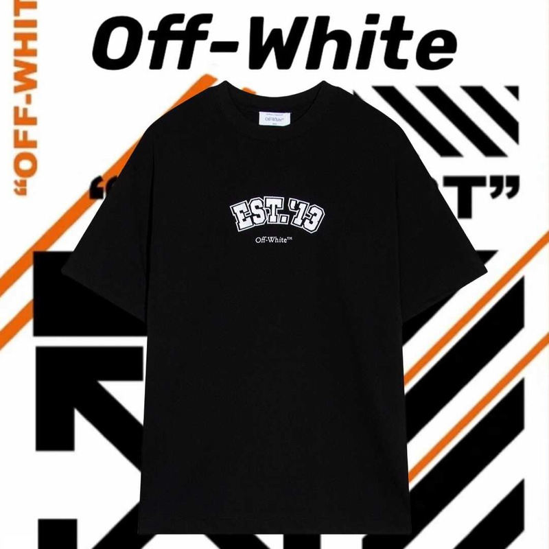 Off White Logic Slim T-Shirt Black