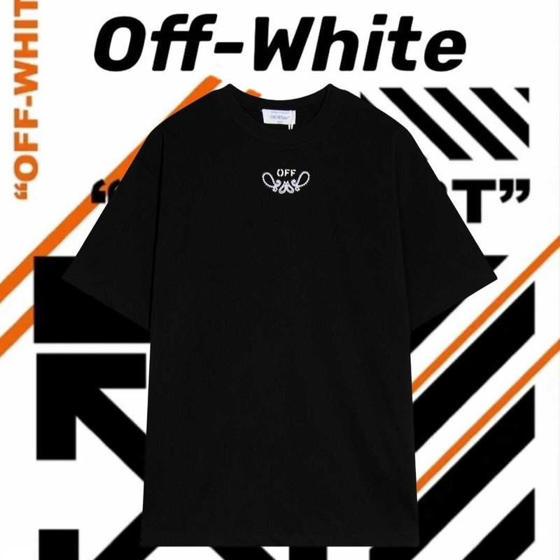 Off White Printed Arrow T-Shirt Black