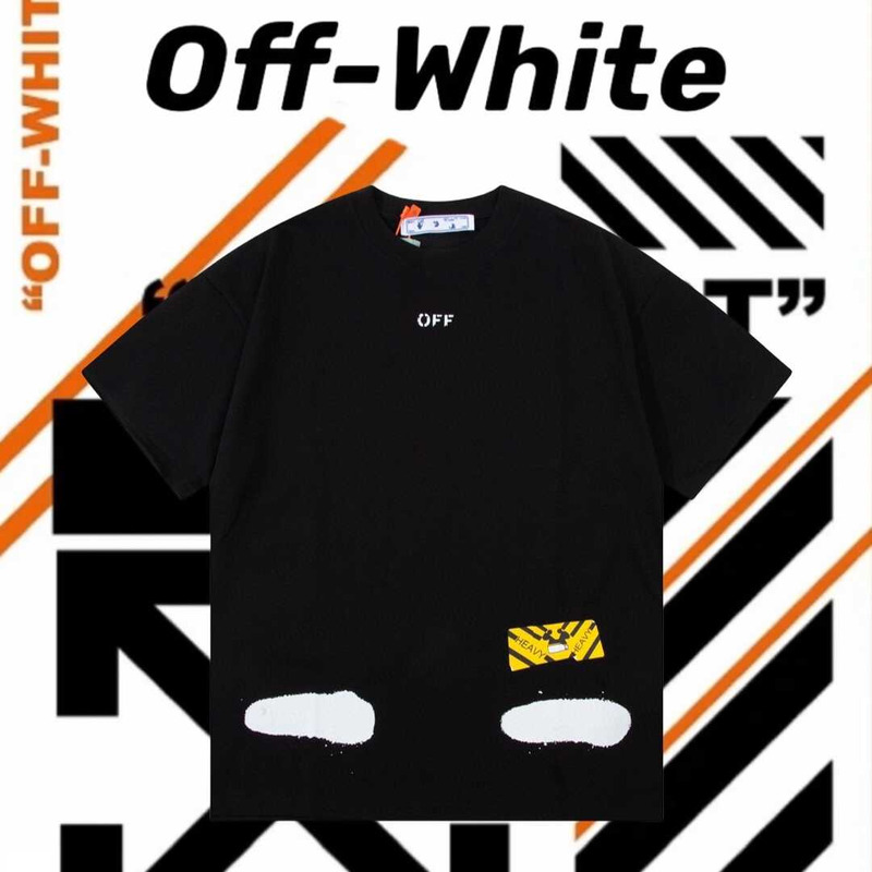 Off White Incomplete Spray Paint Tee Black