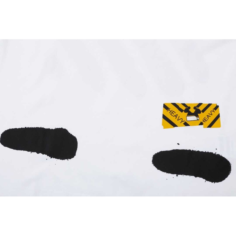 Off White Incomplete Spray Paint Tee White