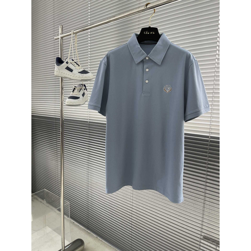 Loro piana  Polo Brentwood in Cotone To Be Defined Blue