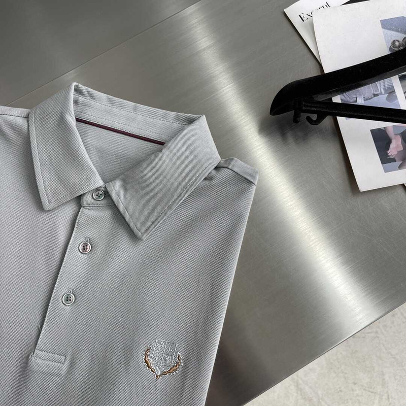 Loro piana  Polo Brentwood in Cotone To Be Defined Grey