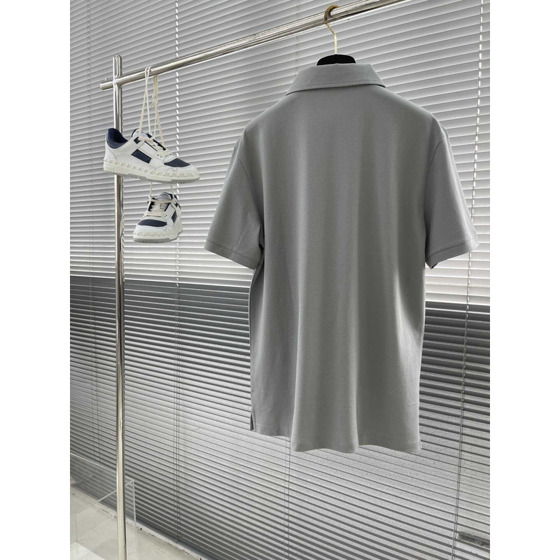 Loro piana  Polo Brentwood in Cotone To Be Defined Grey