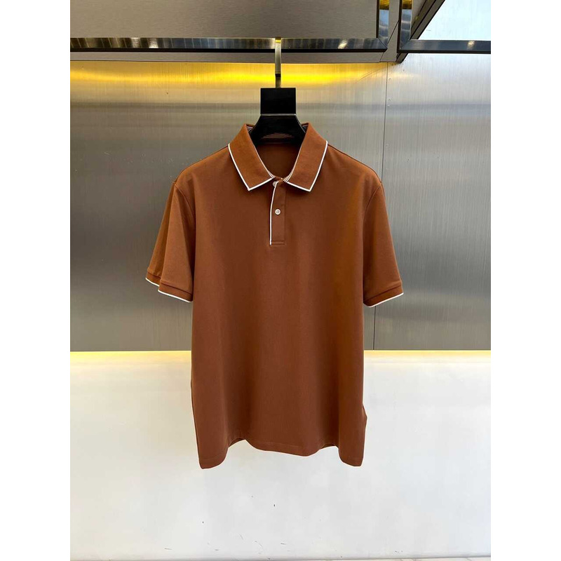 Loro piana Polo Regatta Cotone in Brown