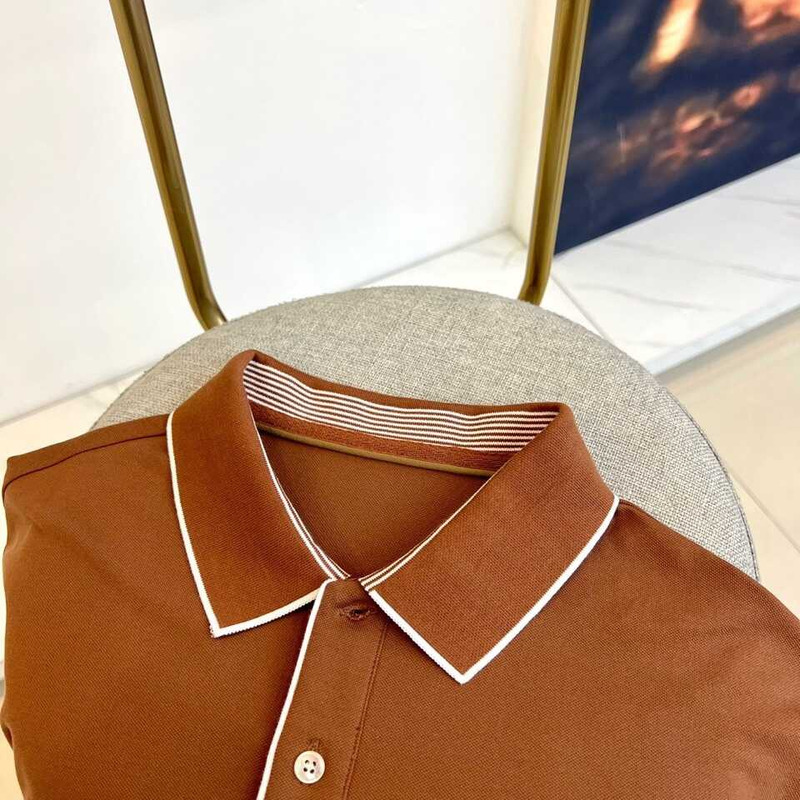 Loro piana Polo Regatta Cotone in Brown