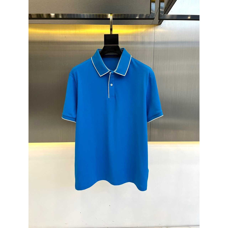 Loro piana Polo Regatta Cotone in Light Blue