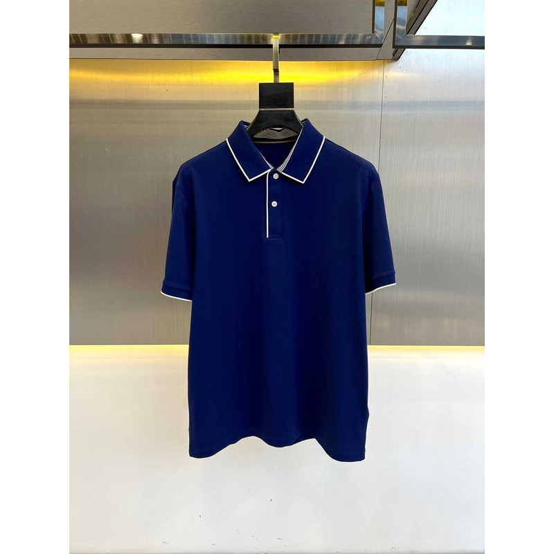 Loro piana Polo Regatta Cotone in Navy Blue