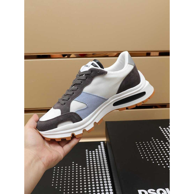 Dsquared2 Dsquared2 Canadian Low-top Sneakers In White Grey