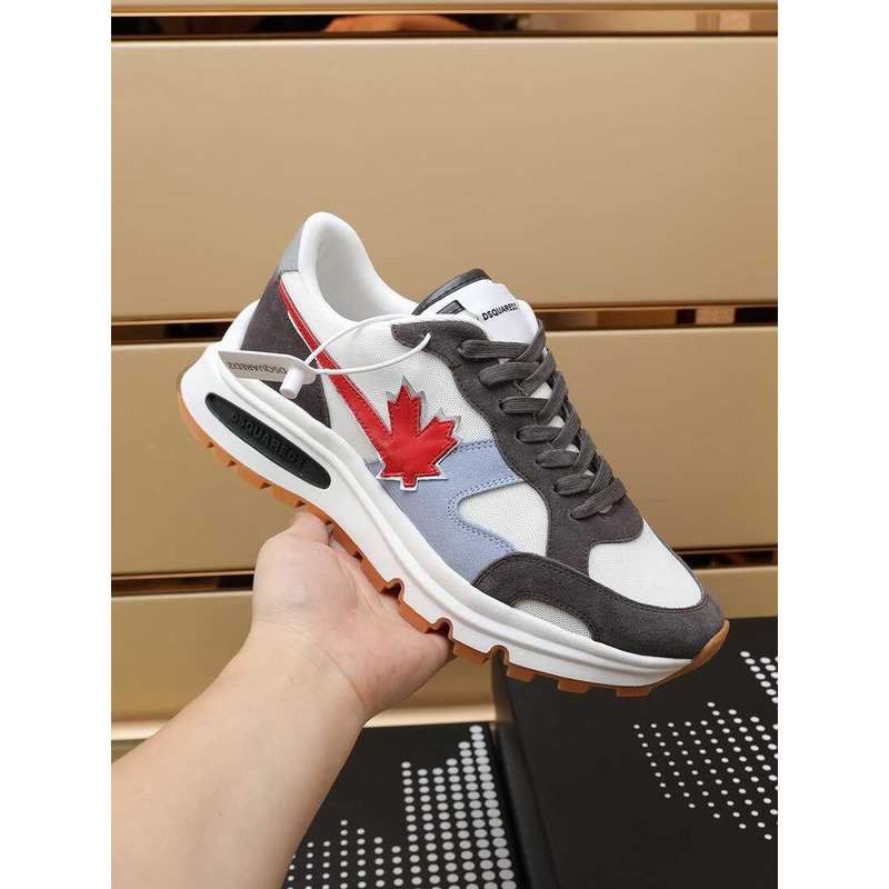 Dsquared2 Dsquared2 Canadian Low-top Sneakers In White Grey