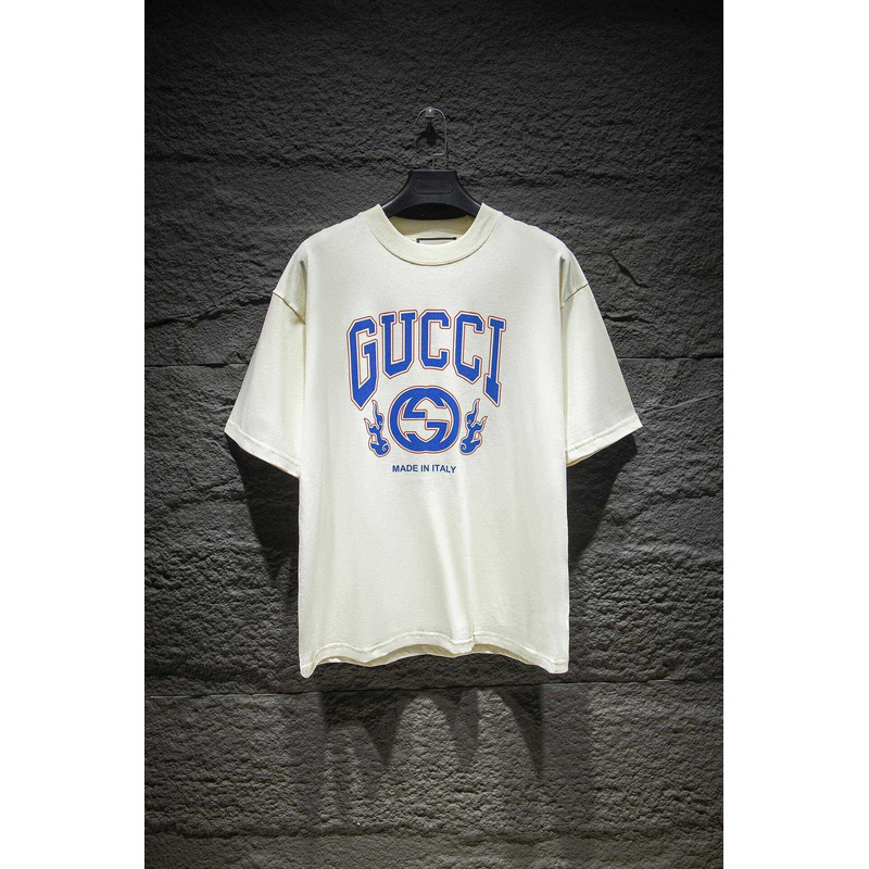 G*u*i logo printed t-shirt white