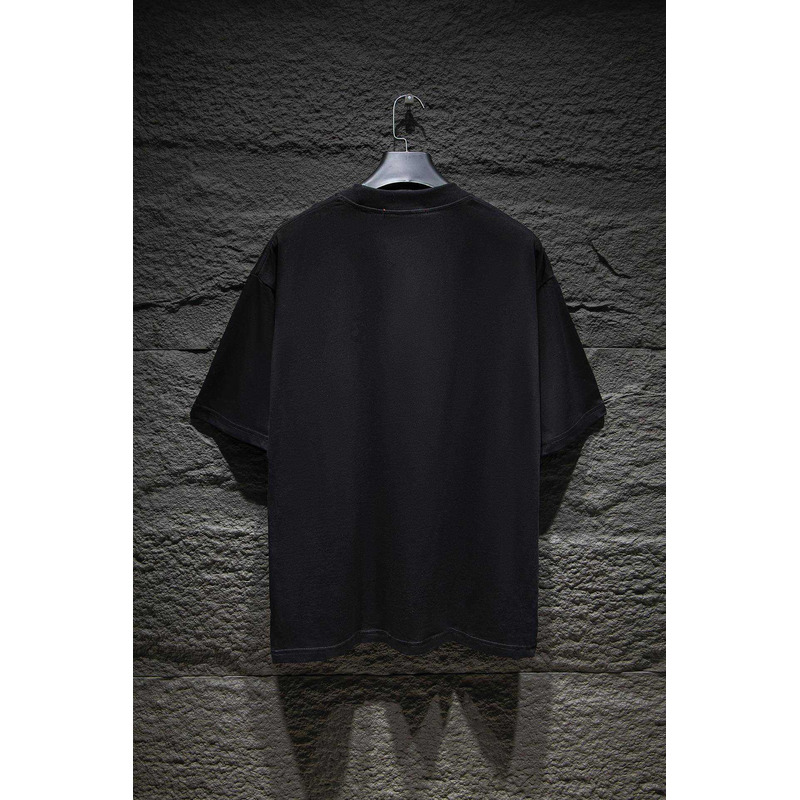 G*u*i cotton jersey printed t-shirt black