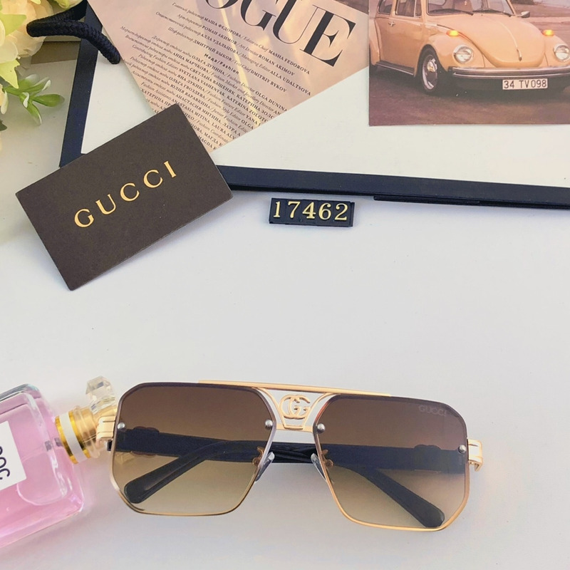 G*u*i aviator frame sunglasses in black