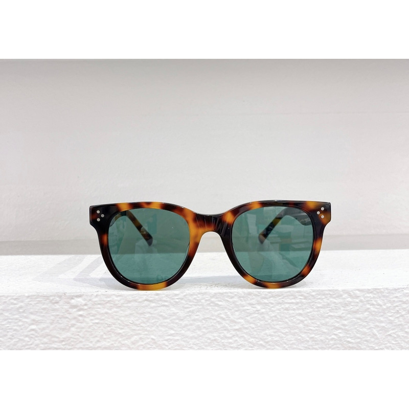 Ce**e round acetate sunglasses in acetate dark havana